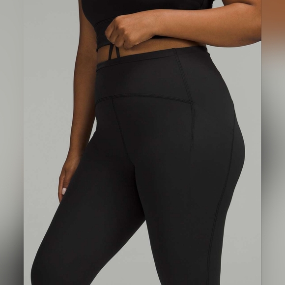 Lululemon Swift Speed High-Rise Crop 21" Black W6CDXS Running Leggings Women's 4 - Picture 9 of 9